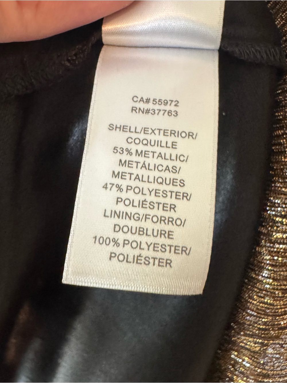 Laundry By Shelli Segal One-Shoulder Shimmery Bronze Gown fully lined with slit - Picture 10 of 12